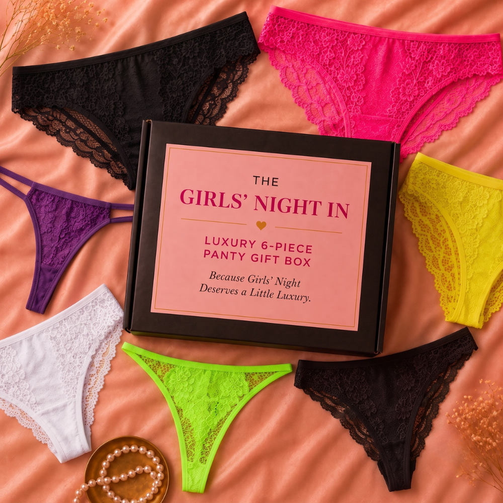 The Girls’ Night In — Luxury 6-Piece Panty Gift Box