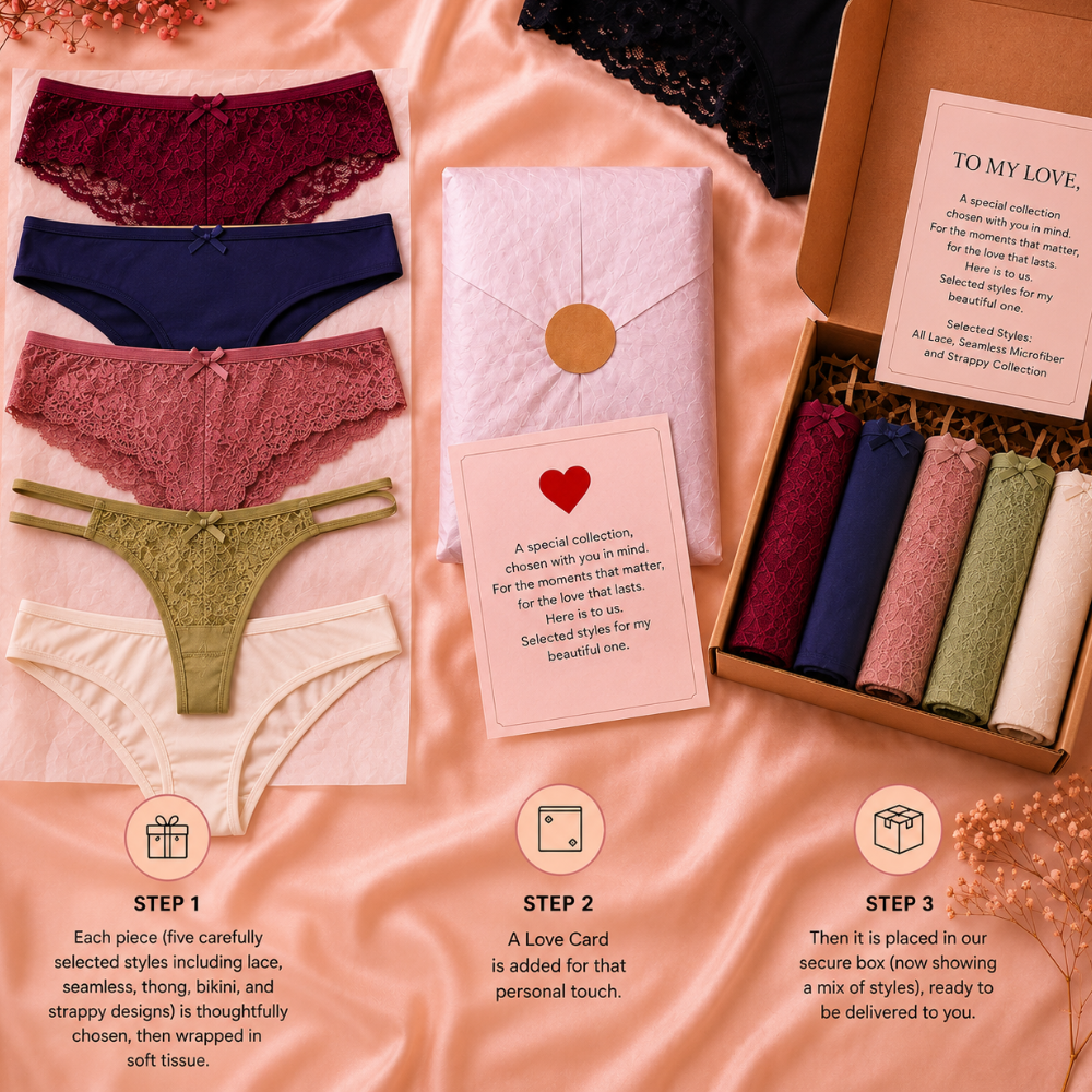The Miss to Mrs. Box — Luxury 5-Piece Panty Gift Box
