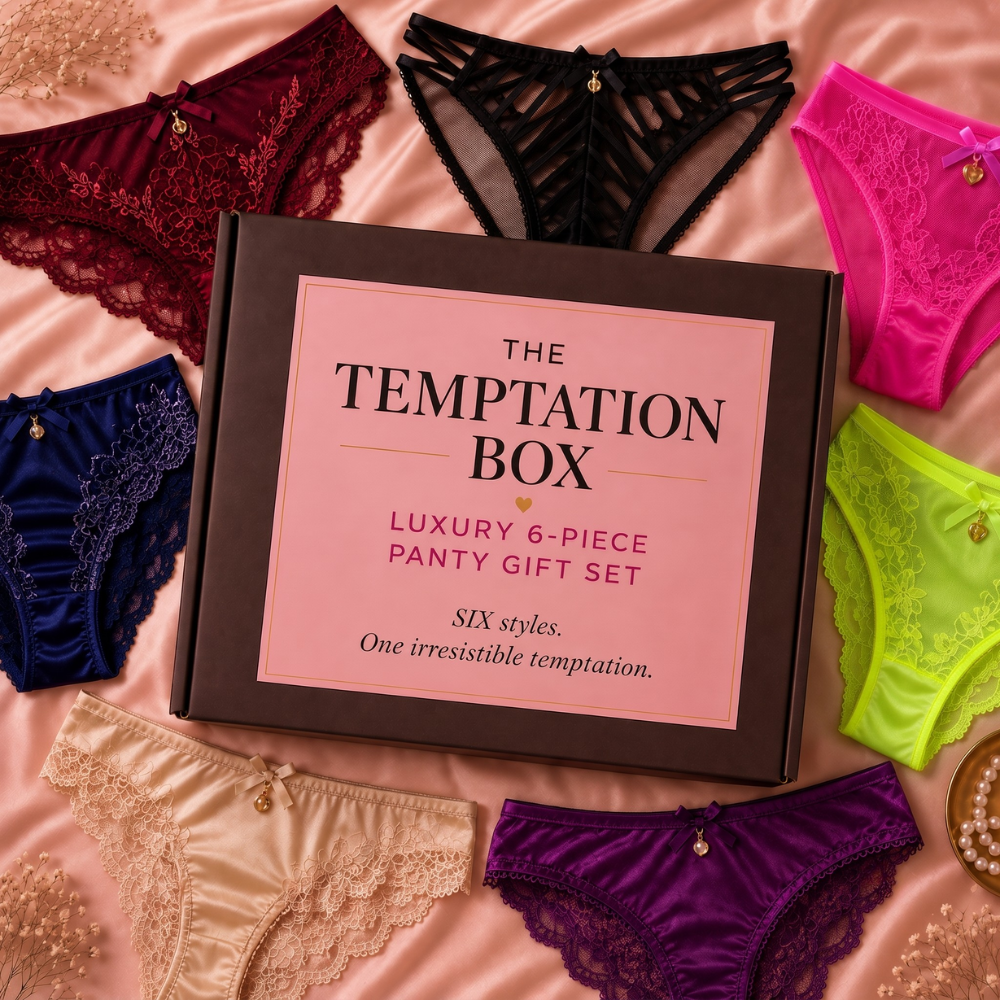 The Temptation Box — Luxury 6-Piece Panty Gift Set