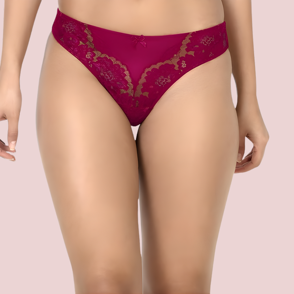 Seducta Sheer Lace Thong Panty – Pack of 2