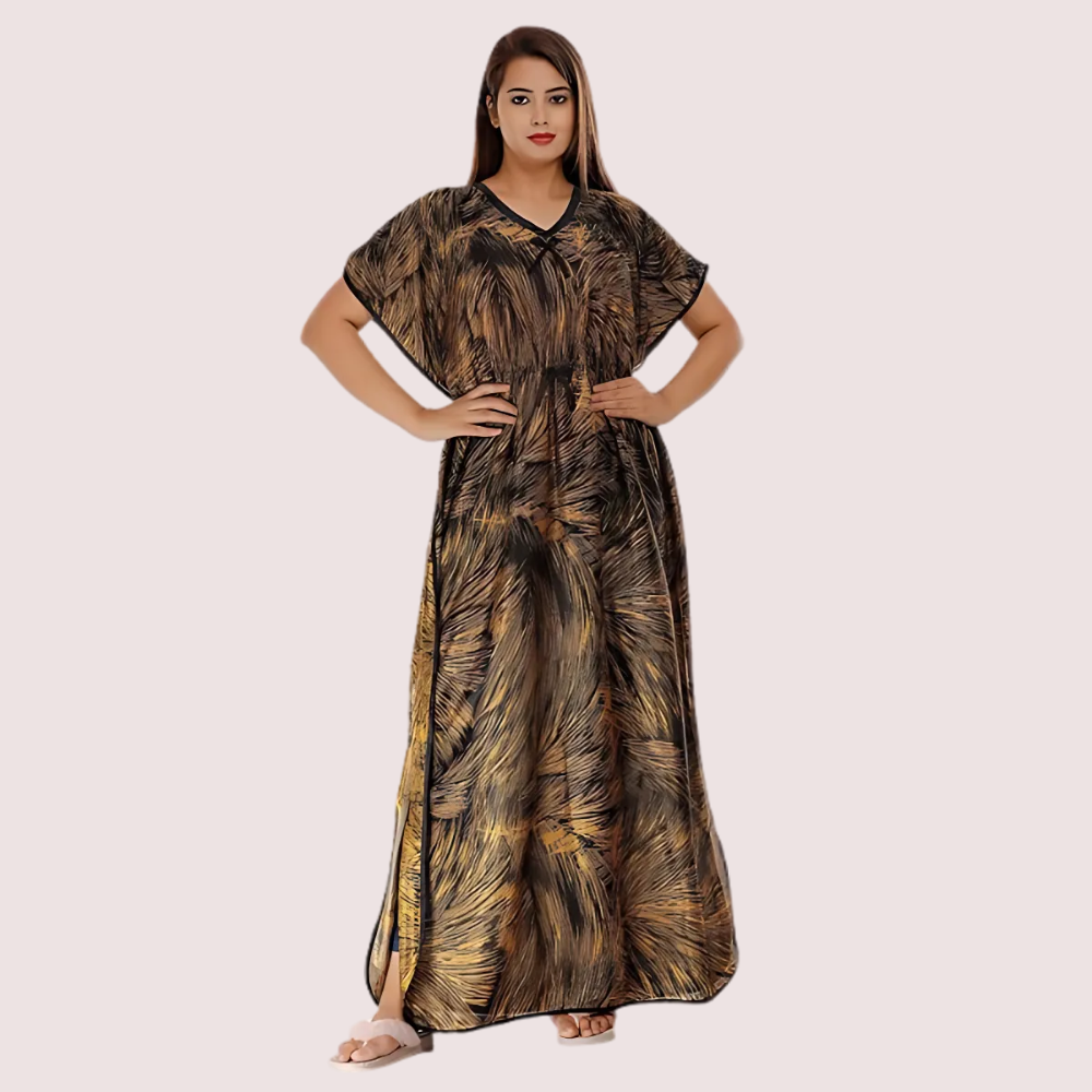 Printed Satin Nightie for Girls/Women