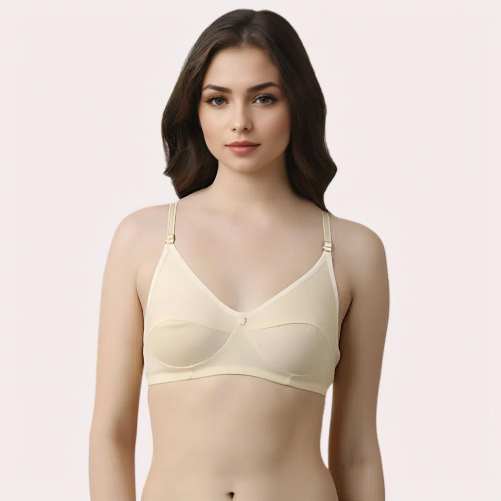 Women's Full Coverage Non-Padded Wire-Free Cotton Comfort Bra
