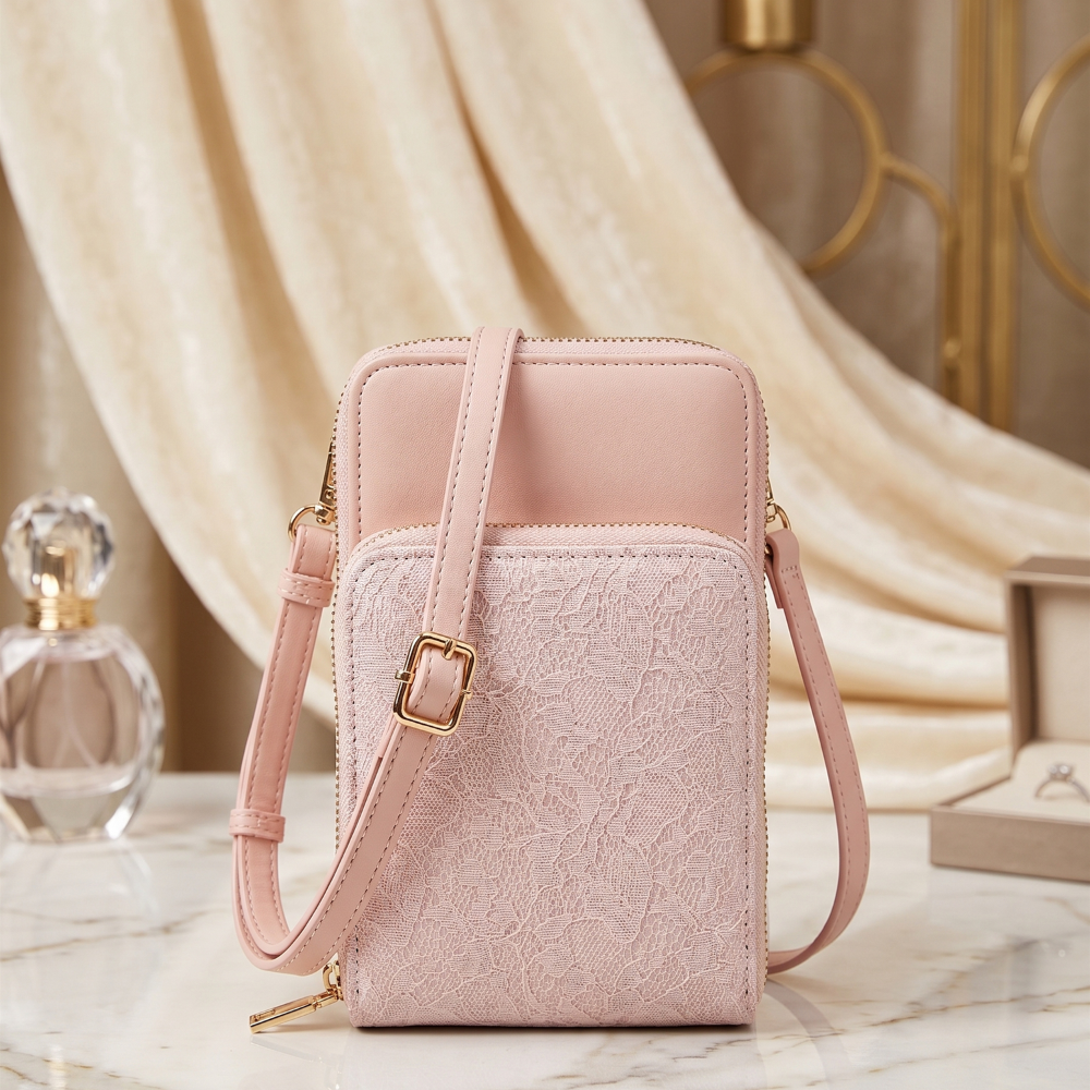 Blush Bloom Ethnic Crossbody Sling Bag