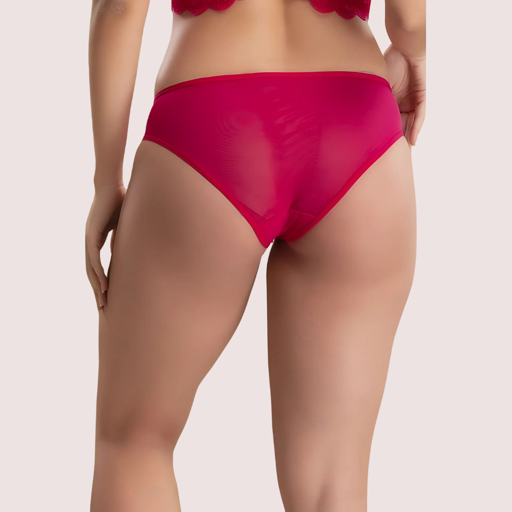 Women's Floral Lace Bikini Panty – Hot Pink