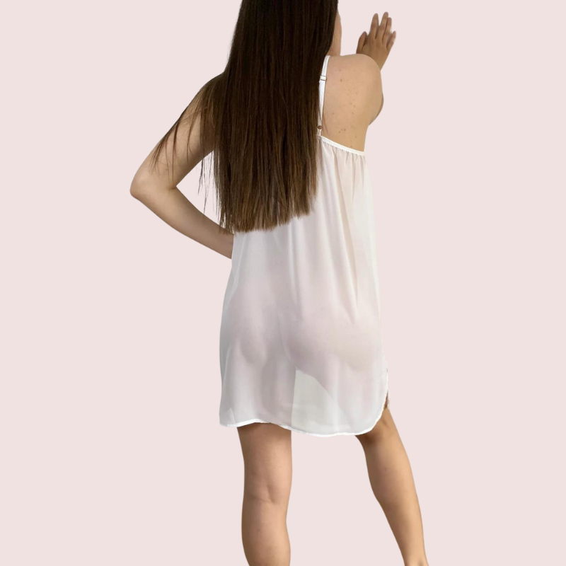 Women's Sheer Satin Finish Babydoll Nightdress